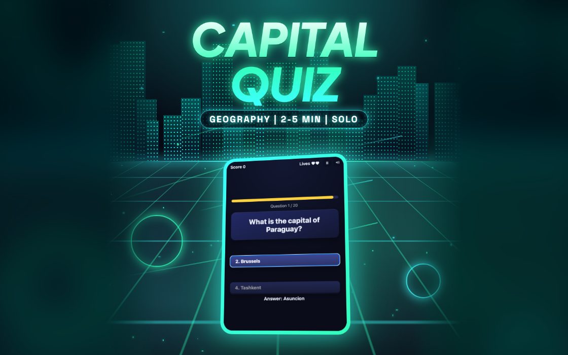 Capital Quiz gameplay