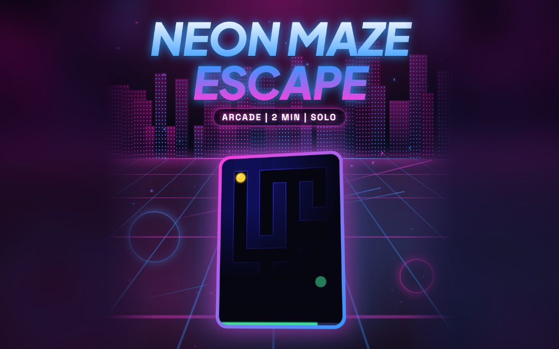 Neon Maze Escape gameplay