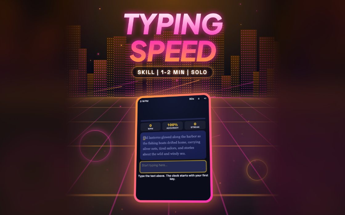 Typing Speed gameplay